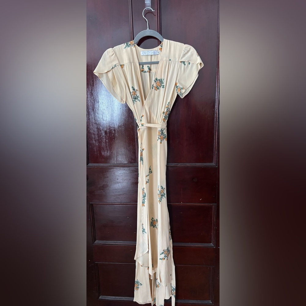 Christy Dawn Floral Wrap Dress with Belt